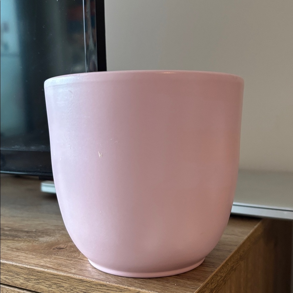 Gifts for Mom 🌸✨ Matte Light Pink Ceramic Planter